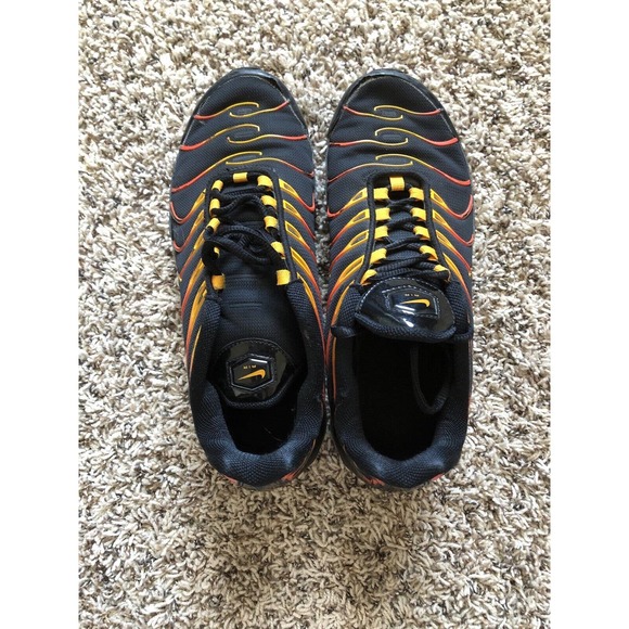 Nike Air Max 97 Plus Black Engine Orange Rise AH8144-002 Sz 8.5